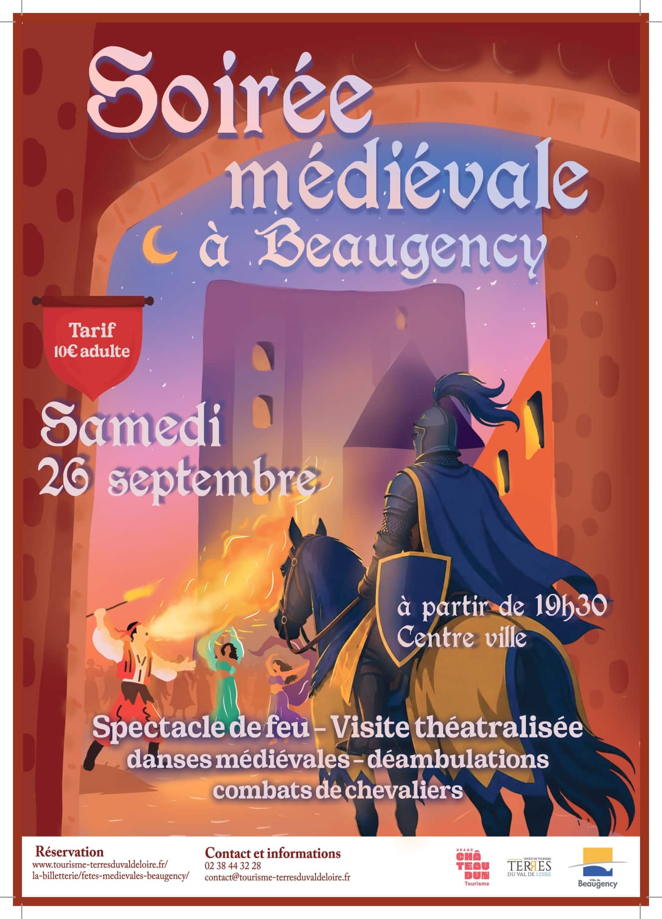 Soirée médiévale : Beaugency replonge dans le passé le samedi 26 septembre
